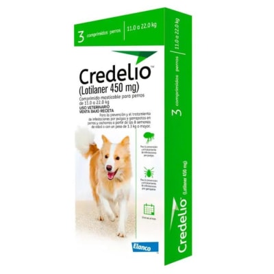 Credelio 3 comprimidos 11 - 22 kg1