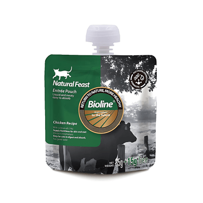 Pouch bioline pollo 85 grs1