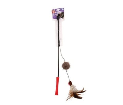 Feather teaser varilla con cola felpa1