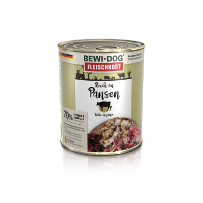 Alimento húmedo BewiDog rico en Panza1