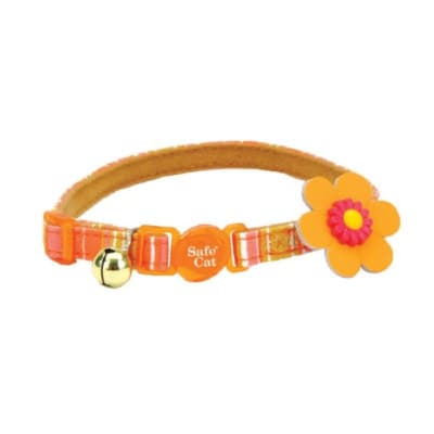 Coastal embellished collar Flower Orange1