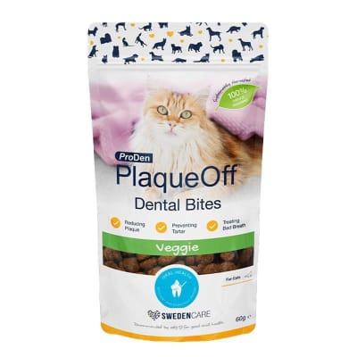 PlaqueOff Bites 60 g para gatos1