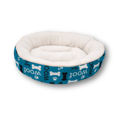 Dreamwell cama redonda woof azul 53 cm1