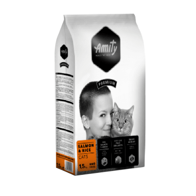 Amity Premium gato salmón y arroz 1.5 Kg1