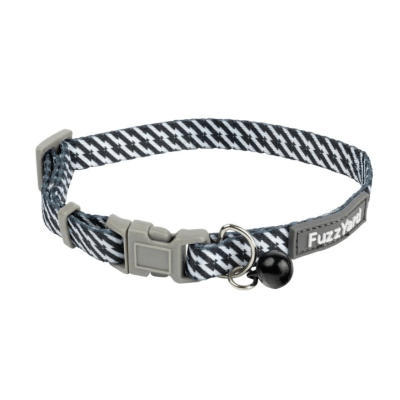 Fuzzyard Cat collar Black/white1