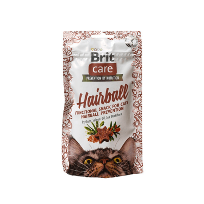 Brit care cat snack Hairball 50 g1