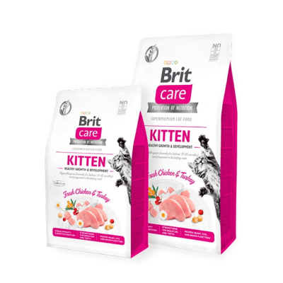 Brit care cat grain free kitten healthy growth & development1