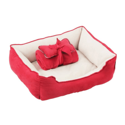 Cama/manta/cojin Rojo1