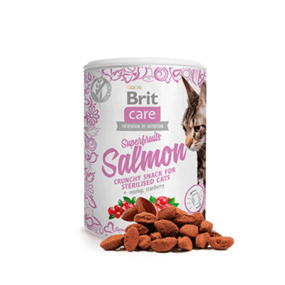 Brit care cat snack superfruits salmon1