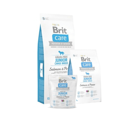 Brit care GF junior large breed salmon & potato1