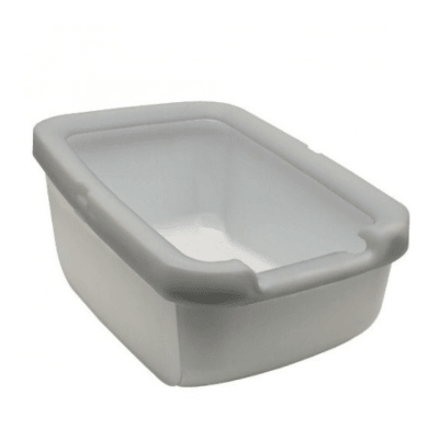 Catit baño grande borde grueso gris1