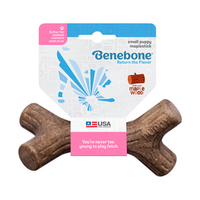 Benebone maplestick puppy wood1
