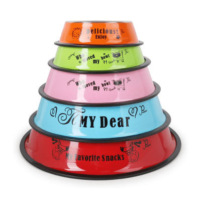 Plato acero inox. pintado y diseño1