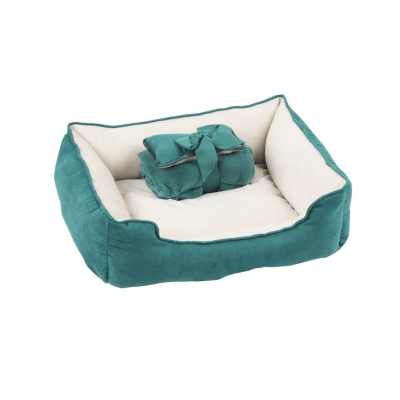 Pawise 3 en 1 cama/manta/cojín verde1