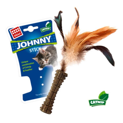 Catnip Johnny stick con pluma1