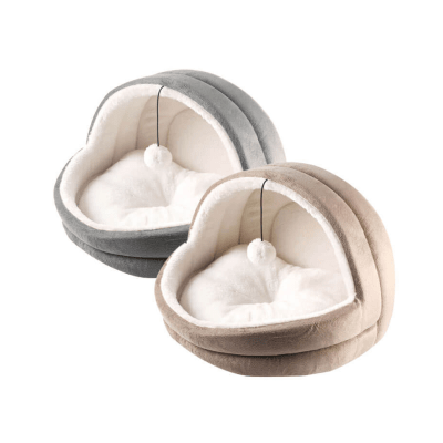 Pawise cama gato igloo gris1