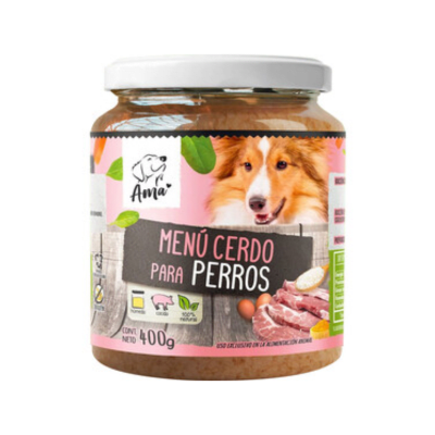 Alimento ama para perro Cerdo 400 grs1