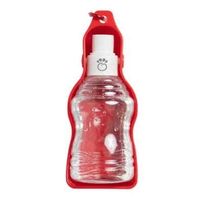 Botella de agua roja GFpet1
