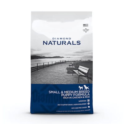 Diamond Naturals cachorros raza pequeña y mediana (Pollo & Arroz)1