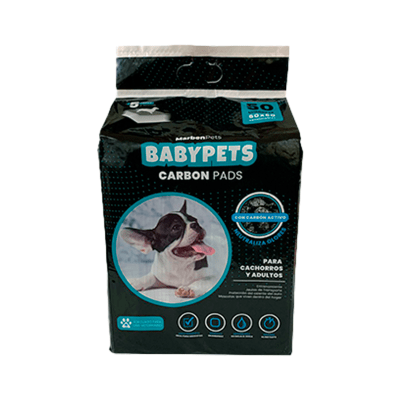Babypets sabanillas carbon activo 60x60cm1