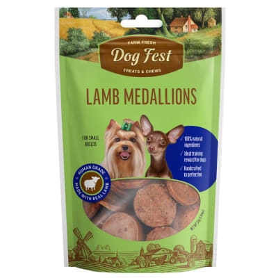 Dog Fest Medallones de cordero 55 gr1