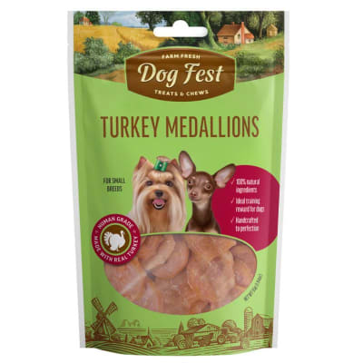 Dog Fest Medallones de pavo 55 gr1