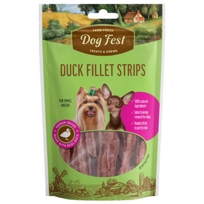 Dog Fest Tiras de filete de pato 55 gr1