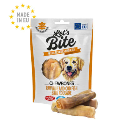 Lets Bite Chewbones Raw Hide and Codfish 135 gr1