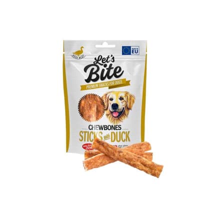 Lets Bite Chewbones Sticks With Duck 120 gr1