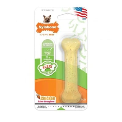 Nylabone Hueso flexible mordedor Pollo XS1