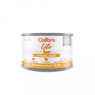 Calibra cat life lata Esterilizado Pavo 200 gr1