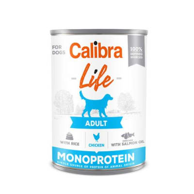 Calibra dog lata Life adulto Pollo 400 grs1