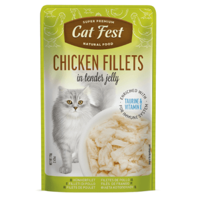 Catfest pouch Pollo fillets 70 grs2