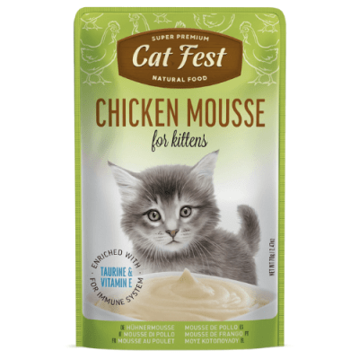 Catfest pouch pollo mousse gatitos 70 grs2