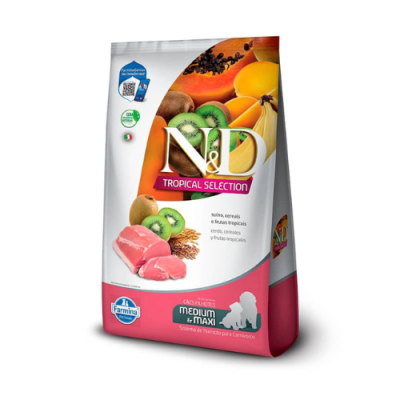 N&D Tropical Canine Puppy Medium & maxi cerdo 12 Kg1