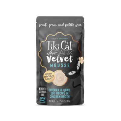 Tiki Cat After Dark Velvet Mousse Pollo Y Huevo de Codorniz 80 gr2