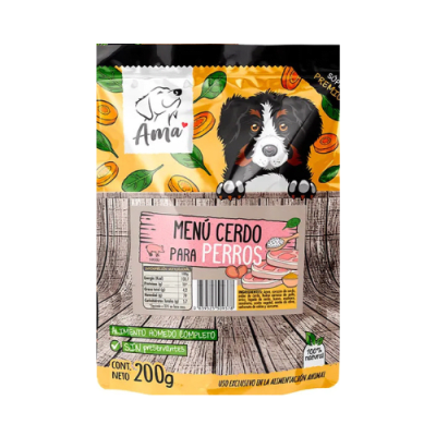 Alimento ama pouch cerdo 200 grs1