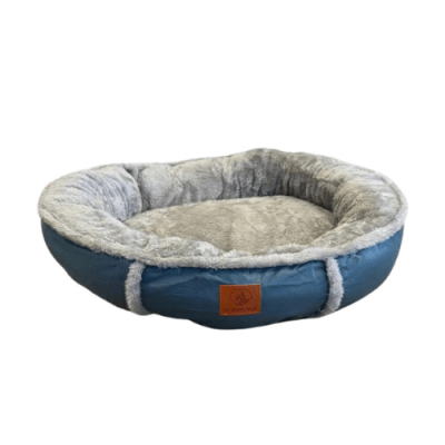 Cama Circular Perro Azul1