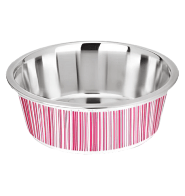 Kumar plato Rayas rosa1