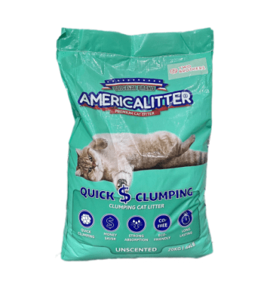 America litter Quick Clumping sin Aroma 20 kg1