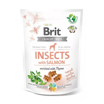 Brit Crunchy Snack Insects with Salmon 200 gr1