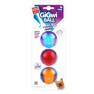 Pelota squeaker 3 unidades Tamaño S1
