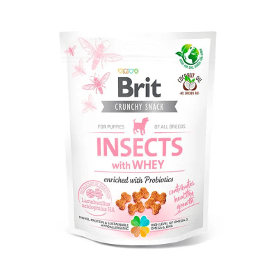 Brit Crunchy Snack Insects with Whey 200 gr1
