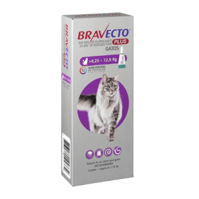 Bravecto Plus Gato Pipeta 6,25 kg a 12,5 kg1