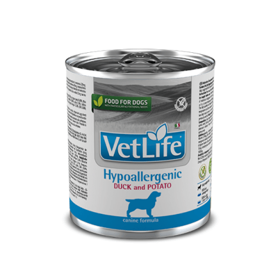 Vet Life Hipoalergenico Duck & Potato 300 grs1