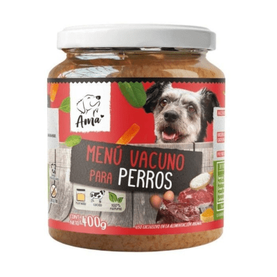 Alimento ama para perro Vacuno 400 grs1