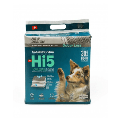Hi5 Training pads con Carbon activo 90 x 90, 30 unidades1