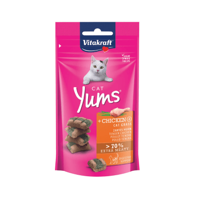 Cat Yums Pollo + hierba para gatos1