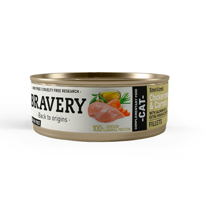 Bravery esterilizado Chicken & Carrots 70 grs1