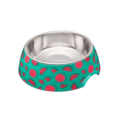 Fuzzyard dog bowl Summer punch1